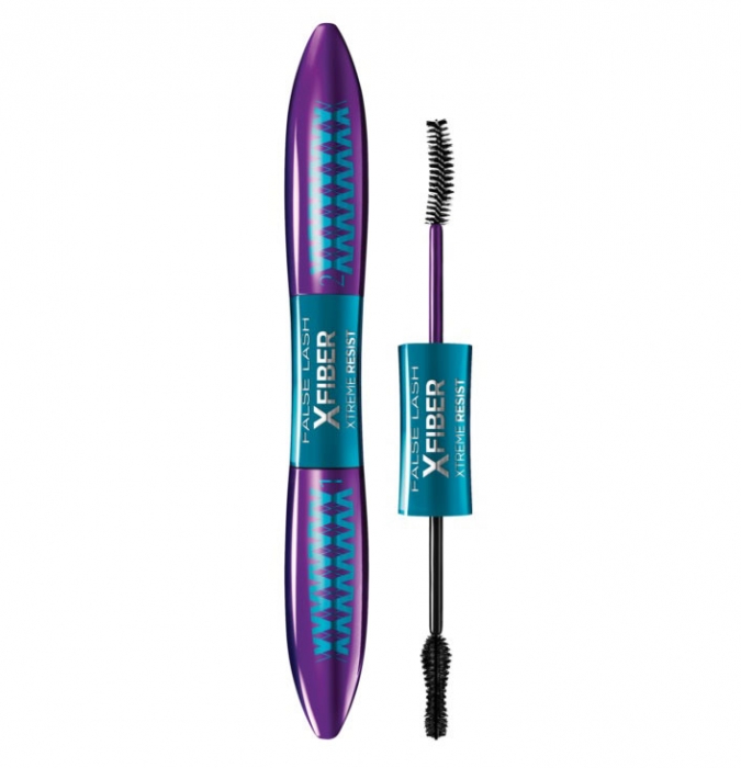 Rimel Waterproof L Oreal Paris False Lash X-Fiber Mascara - Xtreme Resist, 7.4 ml x 7.1 ml