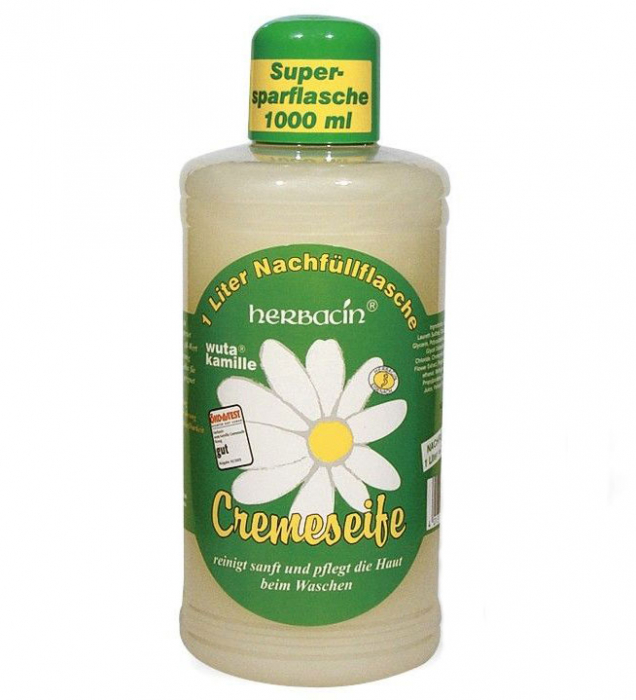 Rezerva sapun crema lichid cu musetel HERBACIN 1000 ml